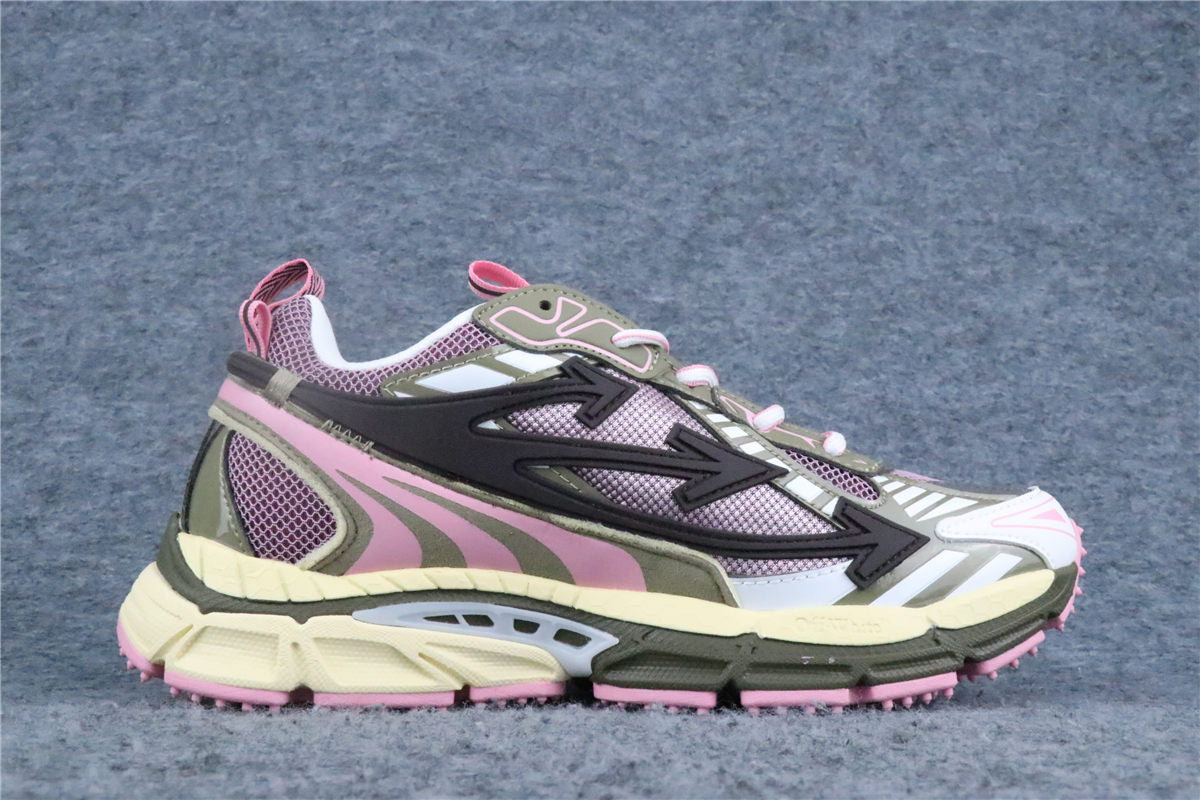 Off-White Be Right Back Mesh Sneakers 'Pink Olive'