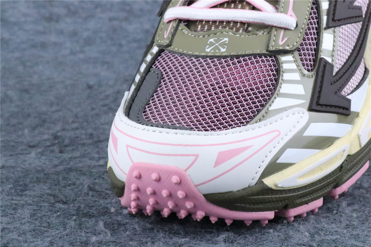 Off-White Be Right Back Mesh Sneakers 'Pink Olive'