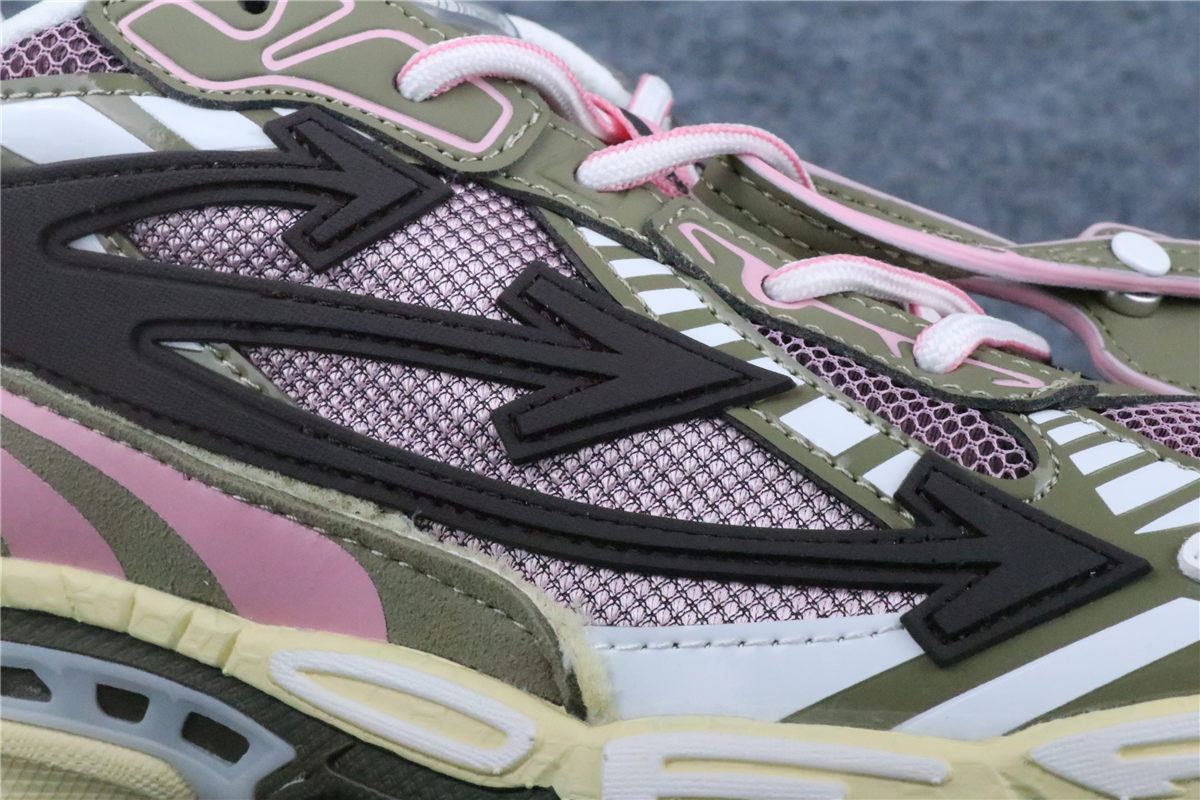 Off-White Be Right Back Mesh Sneakers 'Pink Olive'