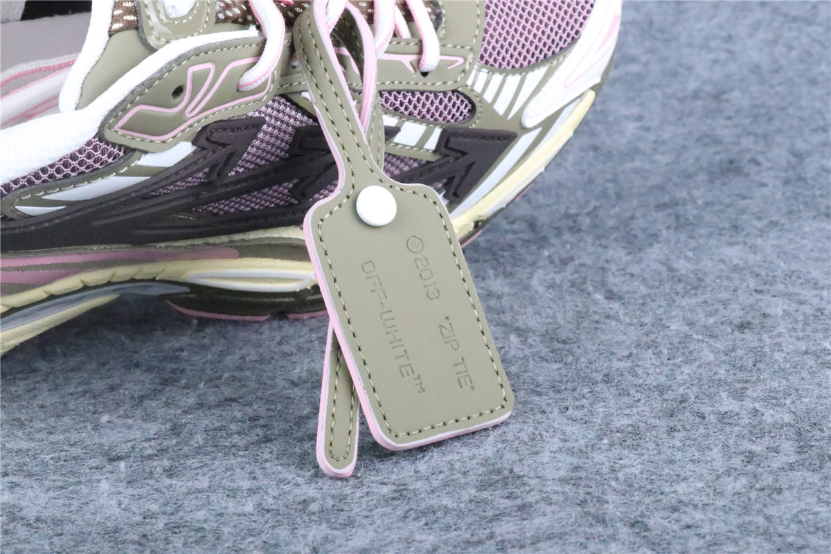 Off-White Be Right Back Mesh Sneakers 'Pink Olive'