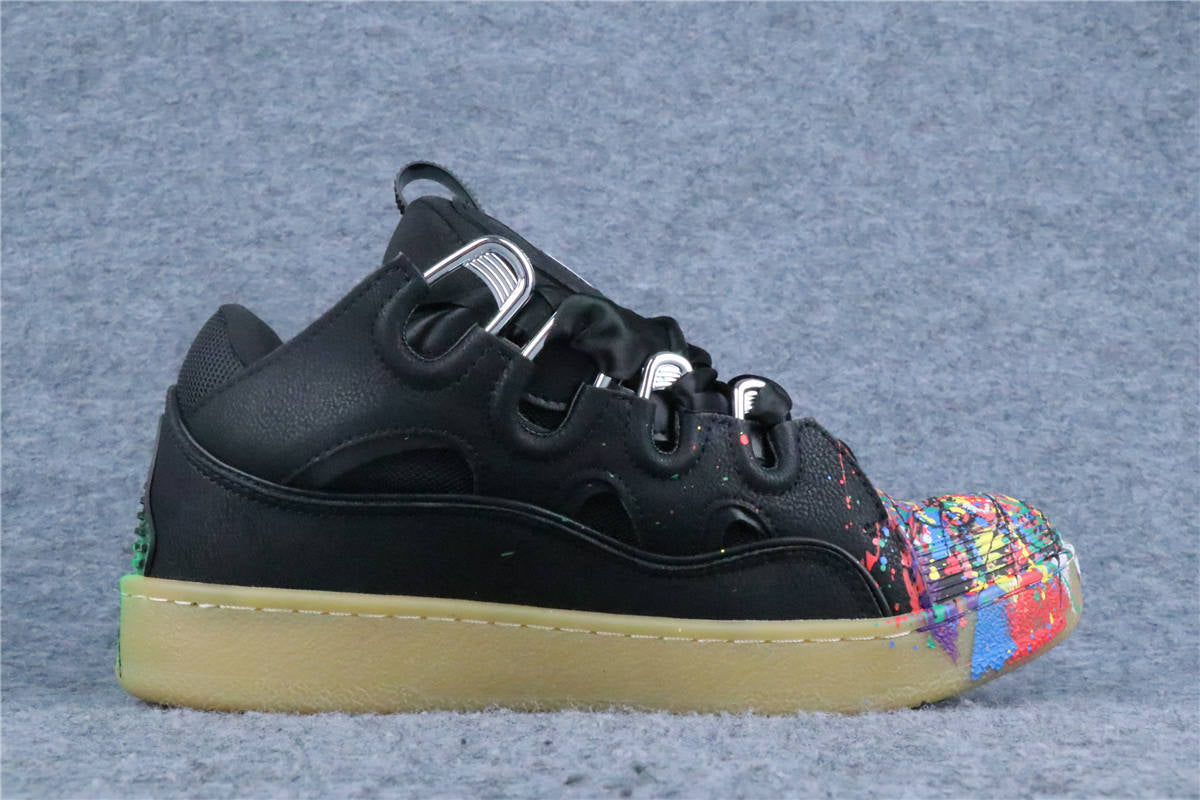 Gallery Dept. x Lanvin Curb Sneakers 'Paint Drip - Black'