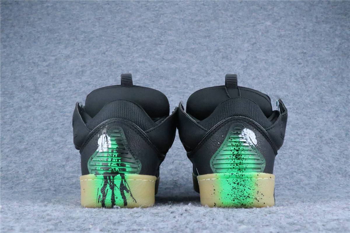 Gallery Dept. x Lanvin Curb Sneakers 'Paint Drip - Black'