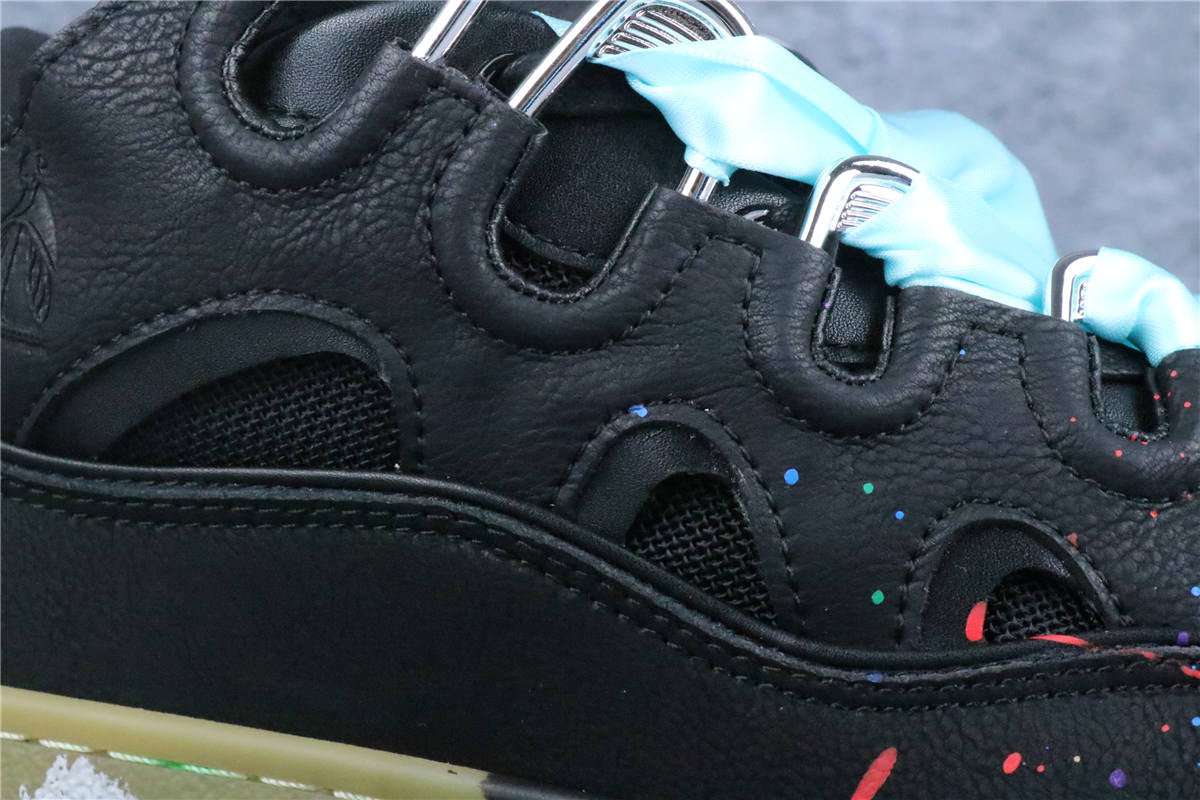 Gallery Dept. x Lanvin Curb Sneakers 'Paint Drip - Black'