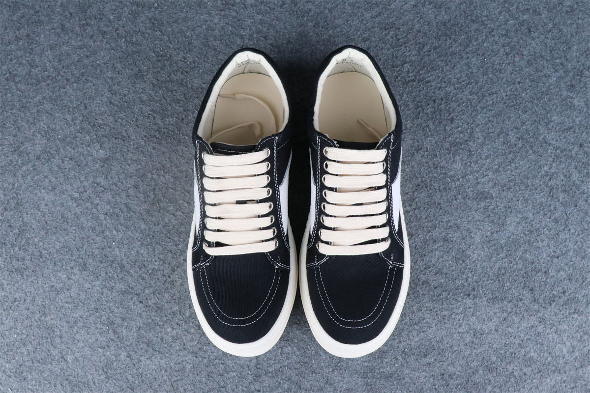 Rick Owens DRKSHDW Scarpe Denim Vintage Sneaker 'Black Milk'