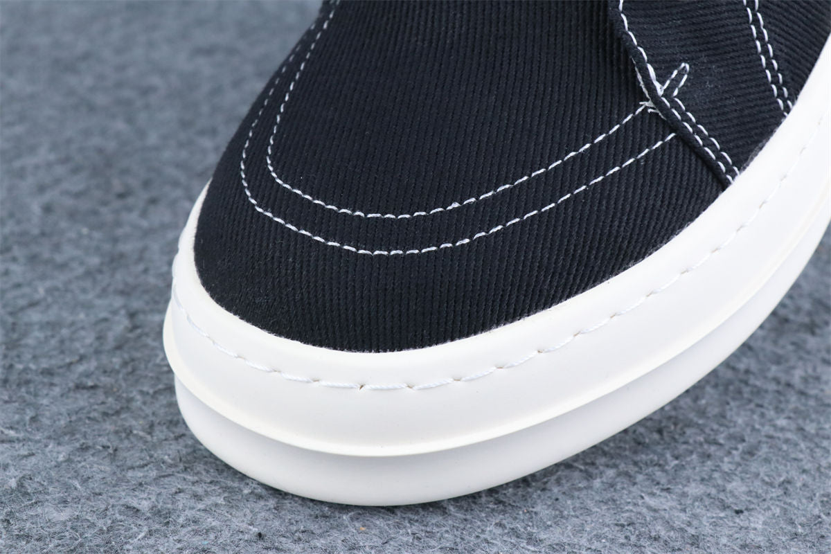 Rick Owens DRKSHDW Scarpe Denim Vintage Sneaker 'Black Milk'