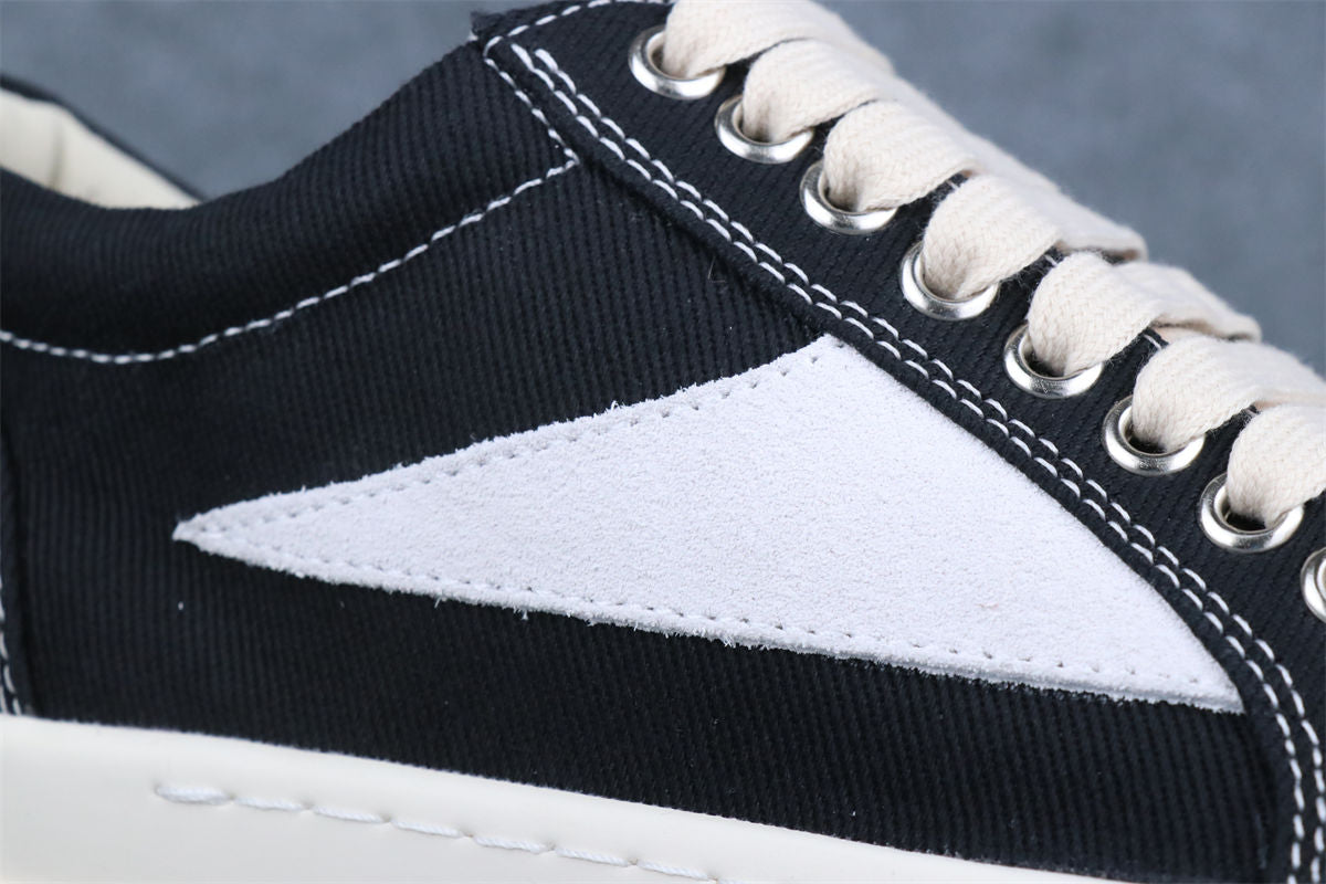 Rick Owens DRKSHDW Scarpe Denim Vintage Sneaker 'Black Milk'