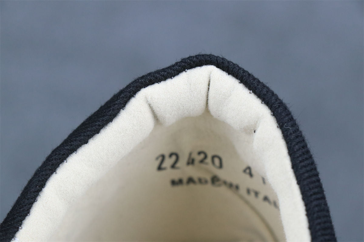 Rick Owens DRKSHDW Scarpe Denim Vintage Sneaker 'Black Milk'