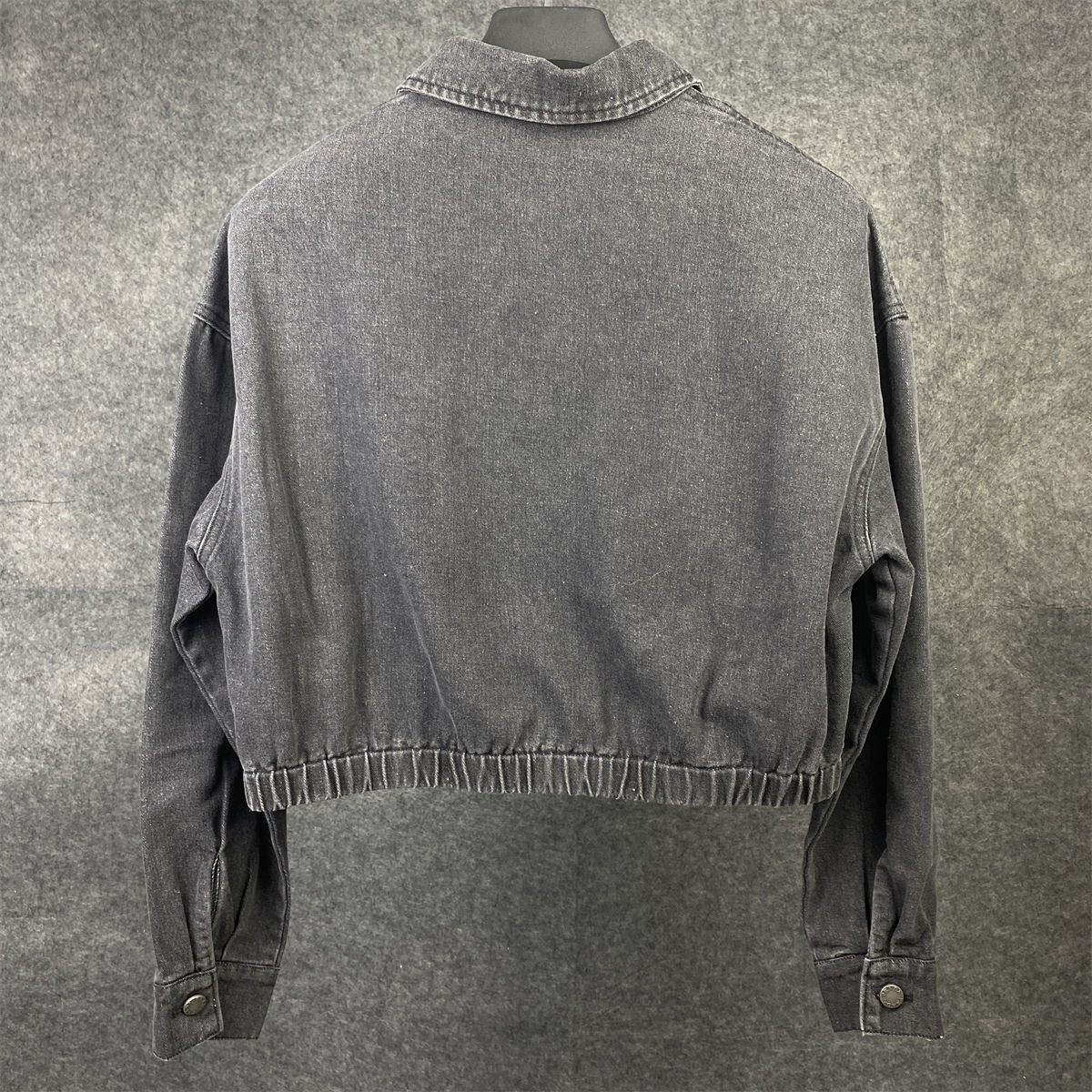 PRADA Women's Grey Denim Blouson Jacket 'Gray'
