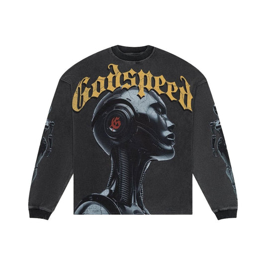 Godspeed Alexa Thermal Long Sleeve Tee Grey Wash