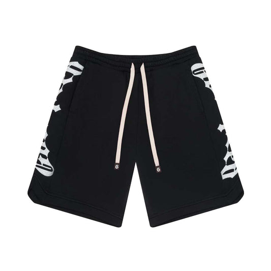 Godspeed Courtside Sweat Shorts Black White