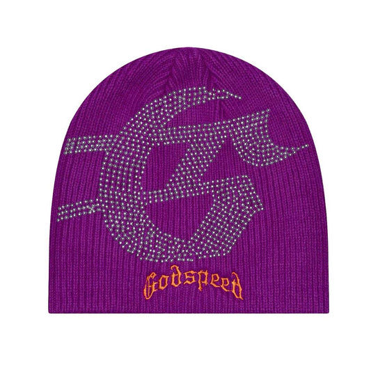 Godspeed Studded Beanie Purple