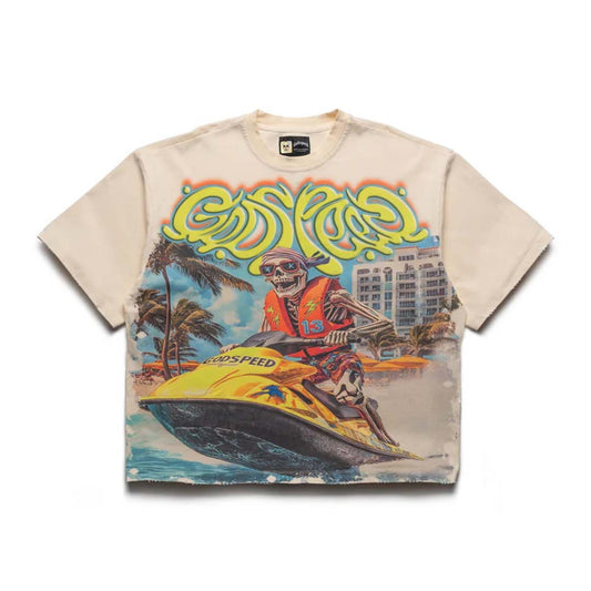 Godspeed Wave Runner Bone Tee
