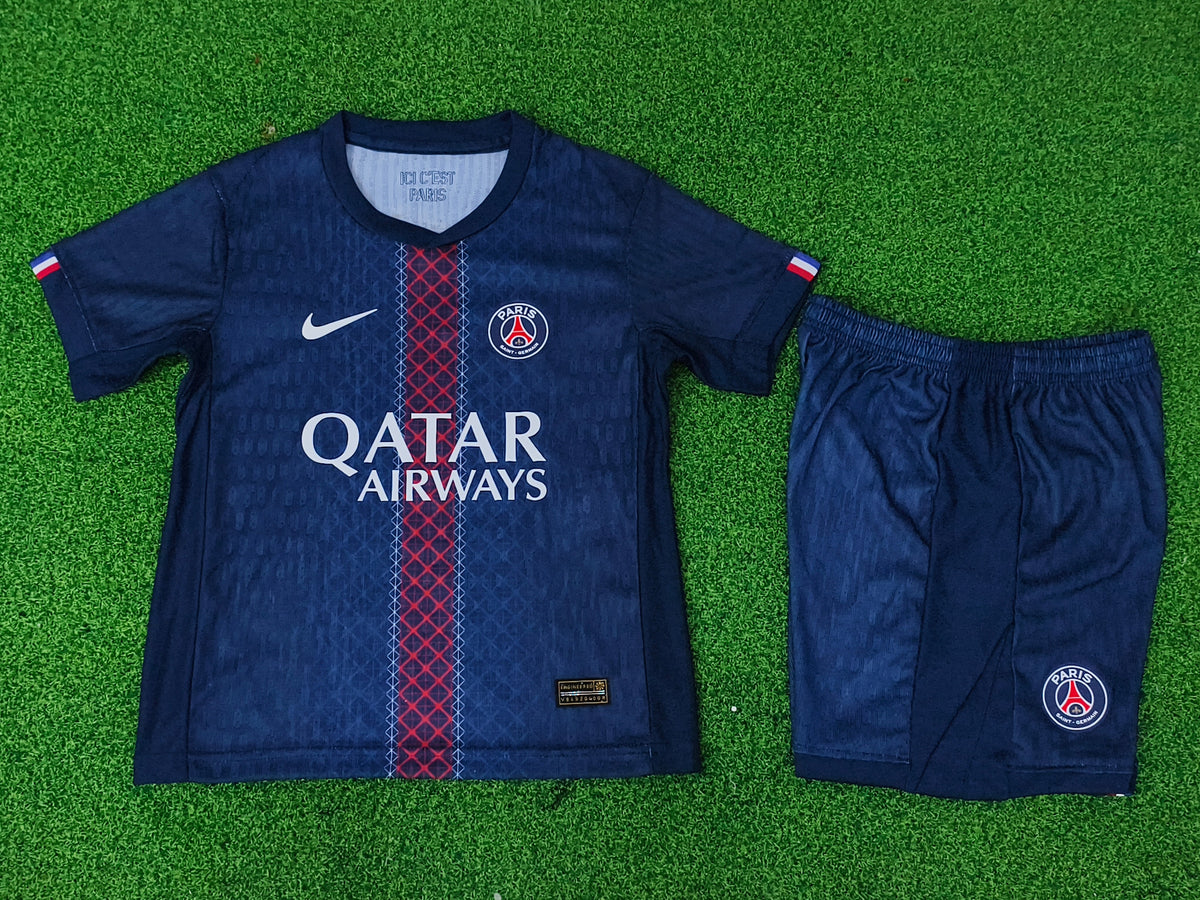 PSG KIDS Short Sleeve Home Kit 2026-2027 (Please put your preferred number and name in the order note)