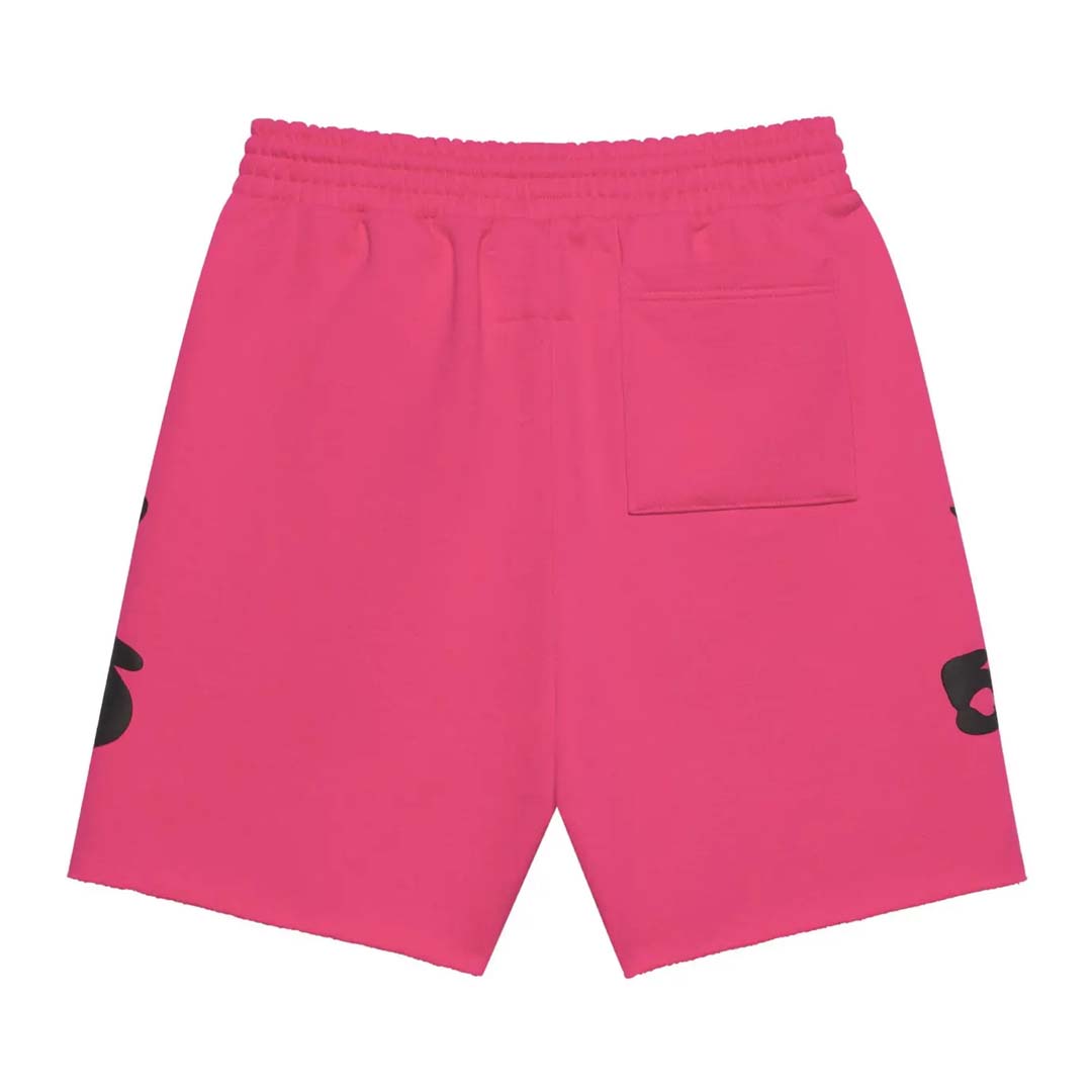 Sp5der Pink Beluga Sweat Shorts
