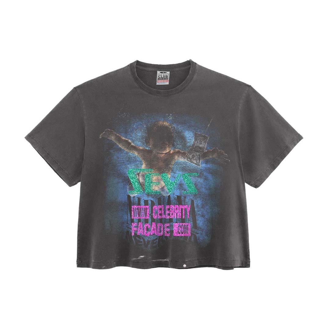 Triple Sevens Nirvana Faded Black Tee