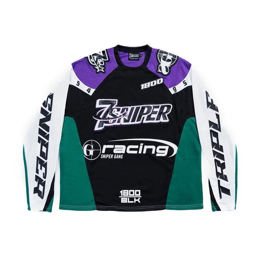 Triple Sevens x Sniper Gang 1800 Racing Jersey Green Purple